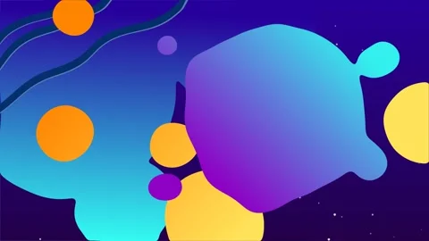 Abstract Cosmic Artwork with Vibrant Planetary and Galactic Elements Stock Footage 341781437