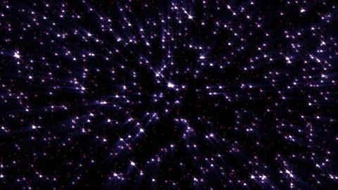 Abstract cosmic background of energetic bright glowing magical stars on a dar 스톡 일러스트