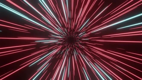 Abstract cosmic background. Light rays in galaxy. Speed of light. 库存影片 188448572