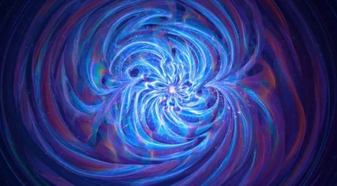 Abstract cosmic blue energy vortex animation Stock Footage 331460050