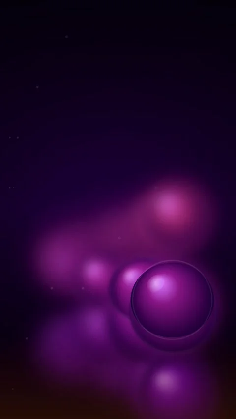 Abstract cosmic bokeh background with glowing purple light gradient for cin.. Stock Footage 345487576