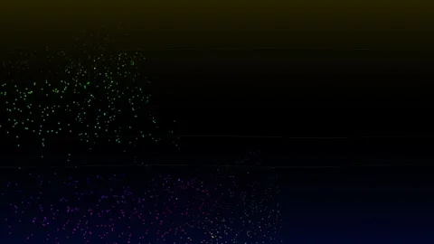 Abstract cosmic bokeh glitter particles falling in dark space background Stock Footage 346002875