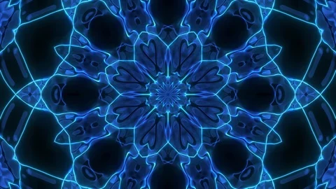 Abstract cosmic chaos looping animated background. Seamless kaleidoscope Stock Footage