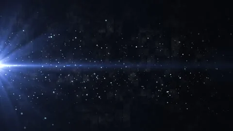 Abstract cosmic cinematic background. White dust particles flying Stock Footage 275269049