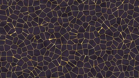 Abstract cosmic crackle pattern with glowing points on black background ill.. Stock Illustration