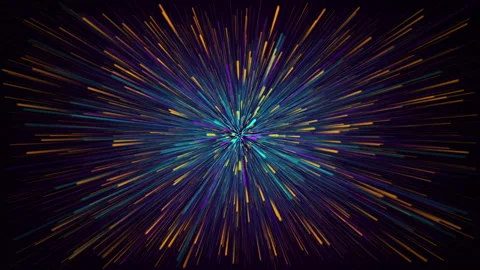 Abstract cosmic dark background with fast moving neon particles. Stock-Footage 240989205