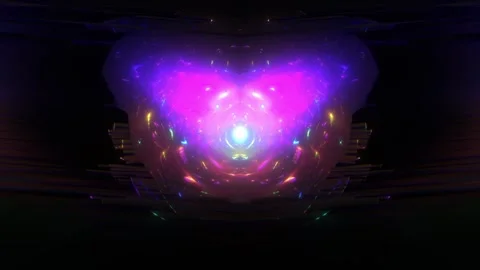 Abstract Cosmic Energy Deity Motion Loop Stock Footage 326740431