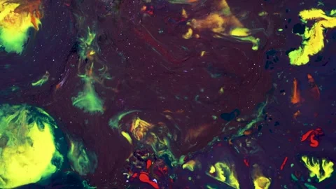 Abstract Cosmic Energy Flow with Vibrant Colors and Fluid Motion 4K Background Stock Footage 336030109