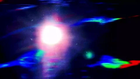 Abstract cosmic explosion background with glowing bright lights and digital.. Stock Footage 346559602