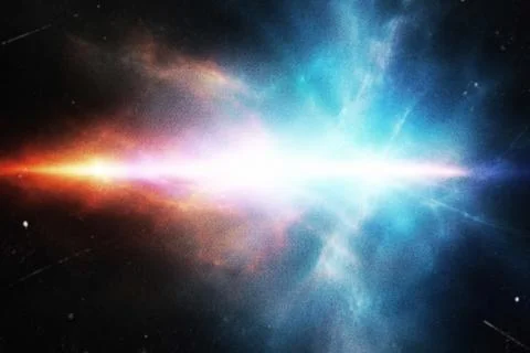 Abstract Cosmic Explosion Grainy Texture Background Stockillustratie