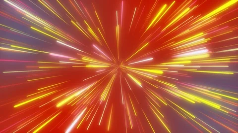 Abstract cosmic, Futuristic tunnel, Hyper jump into galaxy, Speed of light neon Stock Footage 112388229