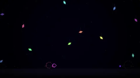 Abstract cosmic glow particle effects flowing into darkness technology back.. Stock Footage 344643221
