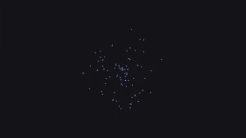 Abstract cosmic glowing particles on deep black void background for nebula .. Stock Footage 342160172