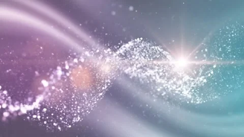 Abstract Cosmic Light Beams and Sparkles Stock Footage 324809072