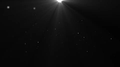 Abstract Cosmic Light Rays Loop with Glowing Stars Galaxy Sky Stock Footage 340159881