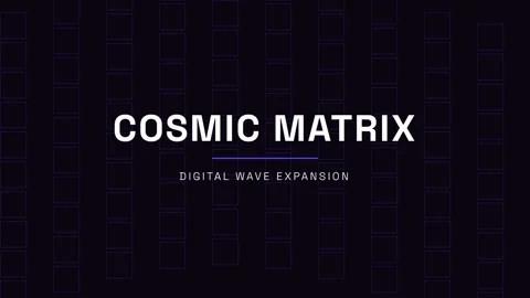 Abstract cosmic matrix animation visualizing futuristic digital data flow a.. Stock Footage 337656426