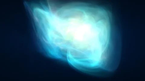 Abstract cosmic multi-colored looped transparent energy waves glowing backgro Stock Illustration
