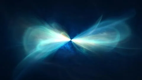 Abstract cosmic multi-colored looped transparent energy waves glowing backg.. Stock Illustration