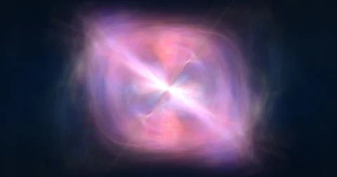Abstract cosmic multi-colored transparent energy waves glowing background Stock Illustration
