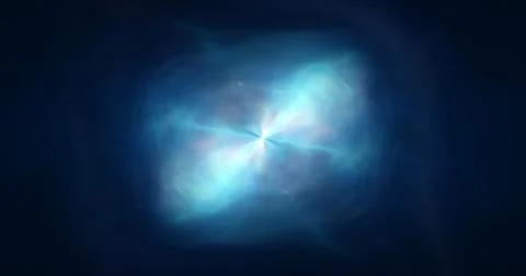 Abstract cosmic multi-colored transparent energy waves glowing background Stock Photos