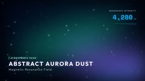 Abstract Cosmic Nebula Background with Glowing Aurora Dust Animation Loop Stock Footage 337576422