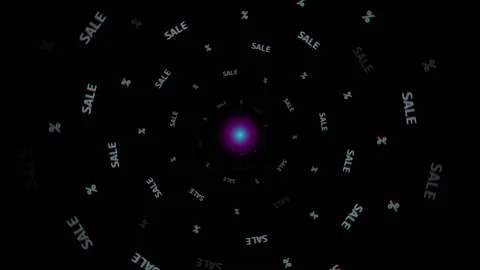 Abstract cosmic nebula flow: Vibrant purple galaxy stream in deep space Stock Footage 344516000