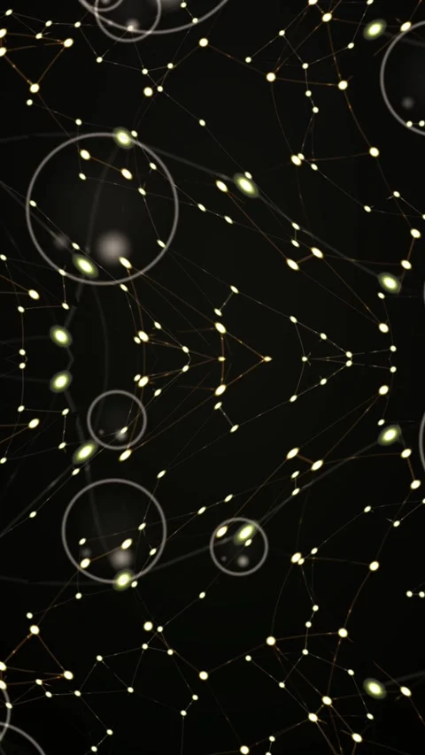Abstract Cosmic Network Motion Background Stock Footage 342908691