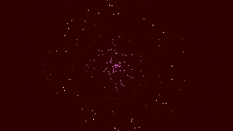 Abstract cosmic particle energy background with deep red glowing light flow.. Stock Footage 342203276