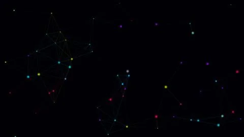 Abstract cosmic particle explosion in space Illustrazione stock