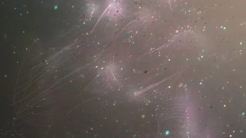 Abstract Cosmic Particles and Sparkling Glitter Background Video stock 330166196