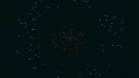 Abstract Cosmic Particles Background with Magic Bokeh Glow Effect Stock Footage 342203281