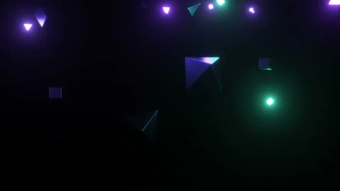 Abstract cosmic particles primitives Stock-Footage 119458420