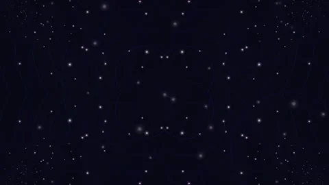 Abstract Cosmic Starfield Background with Glowing Particles and Blue Patterns Stock Footage 331352852