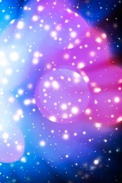 Abstract cosmic starry sky lights and shiny glitter, luxury holiday backgroun Stock Illustration