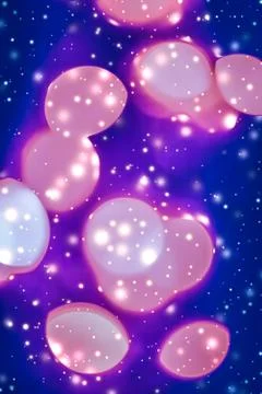 Abstract cosmic starry sky lights and shiny glitter, luxury holiday backgroun Stock Photos