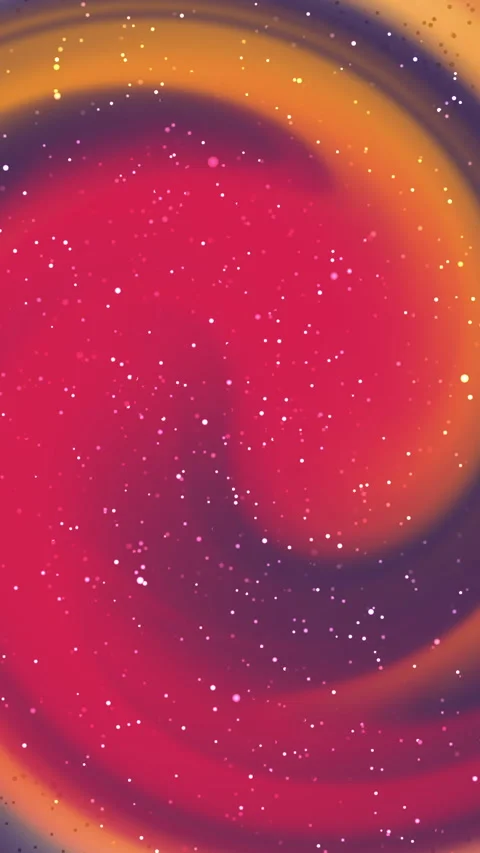 Abstract cosmic swirl background red purple yellow gradient with star speckle Stock Footage 327619659
