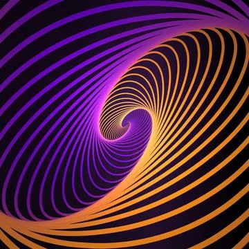 Abstract cosmic, twisting lines background. Nano technology structure, visual Stock Illustration