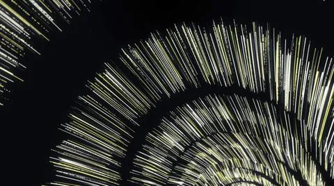 Abstract cosmic view of a spinning black outer space object that fires gamma Illustrazione stock