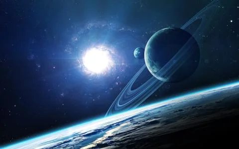 Abstract cosmos background - space. Elements of this image furnished by NASA イラスト素材