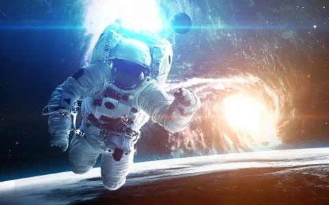Abstract cosmos background - space. Elements of this image furnished by NASA Stock Illustration