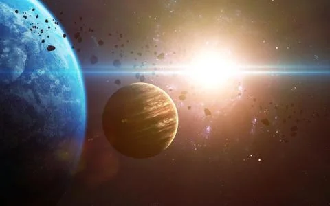 Abstract cosmos background - space. Elements of this image furnished by NASA イラスト素材
