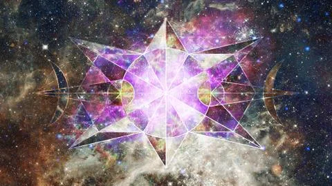 Abstract cosmos geometric background. Elements of this image furnished by NAS Stock Photos