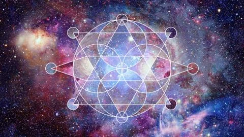 Abstract cosmos geometric background. Elements of this image furnished by NAS Stock Photos