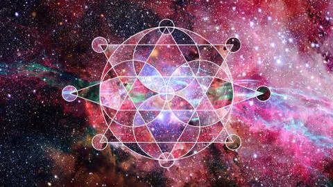 Abstract cosmos geometric background. Elements of this image furnished by NAS Stock Photos