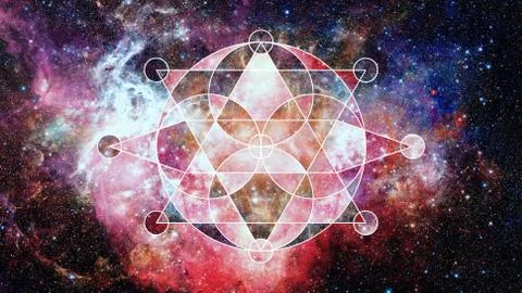 Abstract cosmos geometric background. Elements of this image furnished by NAS Stock Photos