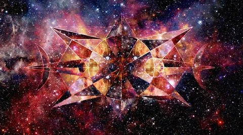 Abstract cosmos geometric background. Elements of this image furnished by ... Stock Photos