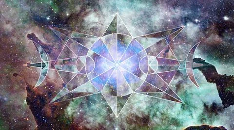 Abstract cosmos geometric background. Elements of this image furnished by ... Stock Photos