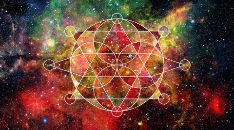 Abstract cosmos geometric background. Elements of this image furnished by ... Stock Photos