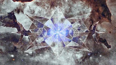 Abstract cosmos geometric background. Elements of this image furnished by ... Stock Photos