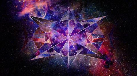 Abstract cosmos geometric background. Elements of this image furnished by ... Stock Photos